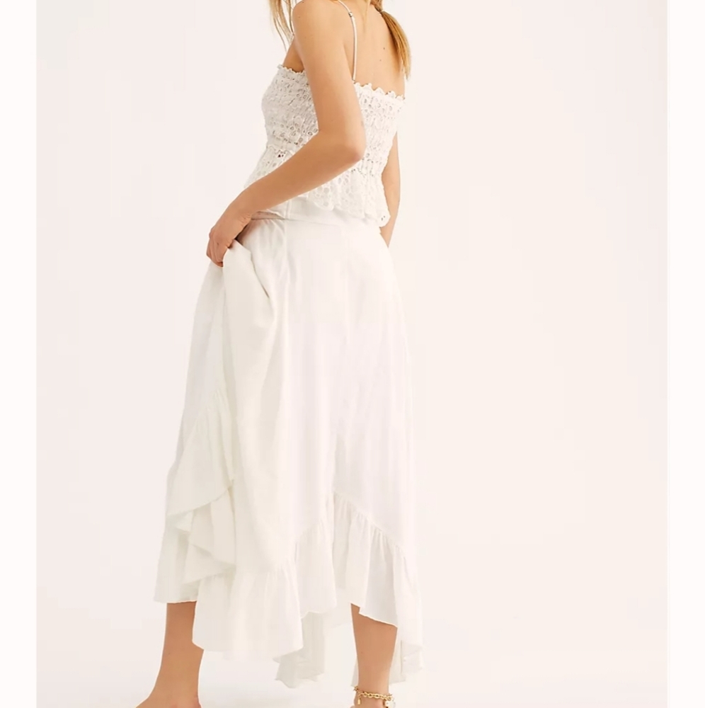 FREE PEOPLE White Tessa Eyelet Skirt Set - Picture 3 of 4
